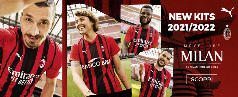 Nuovo kit squadra AC Milan