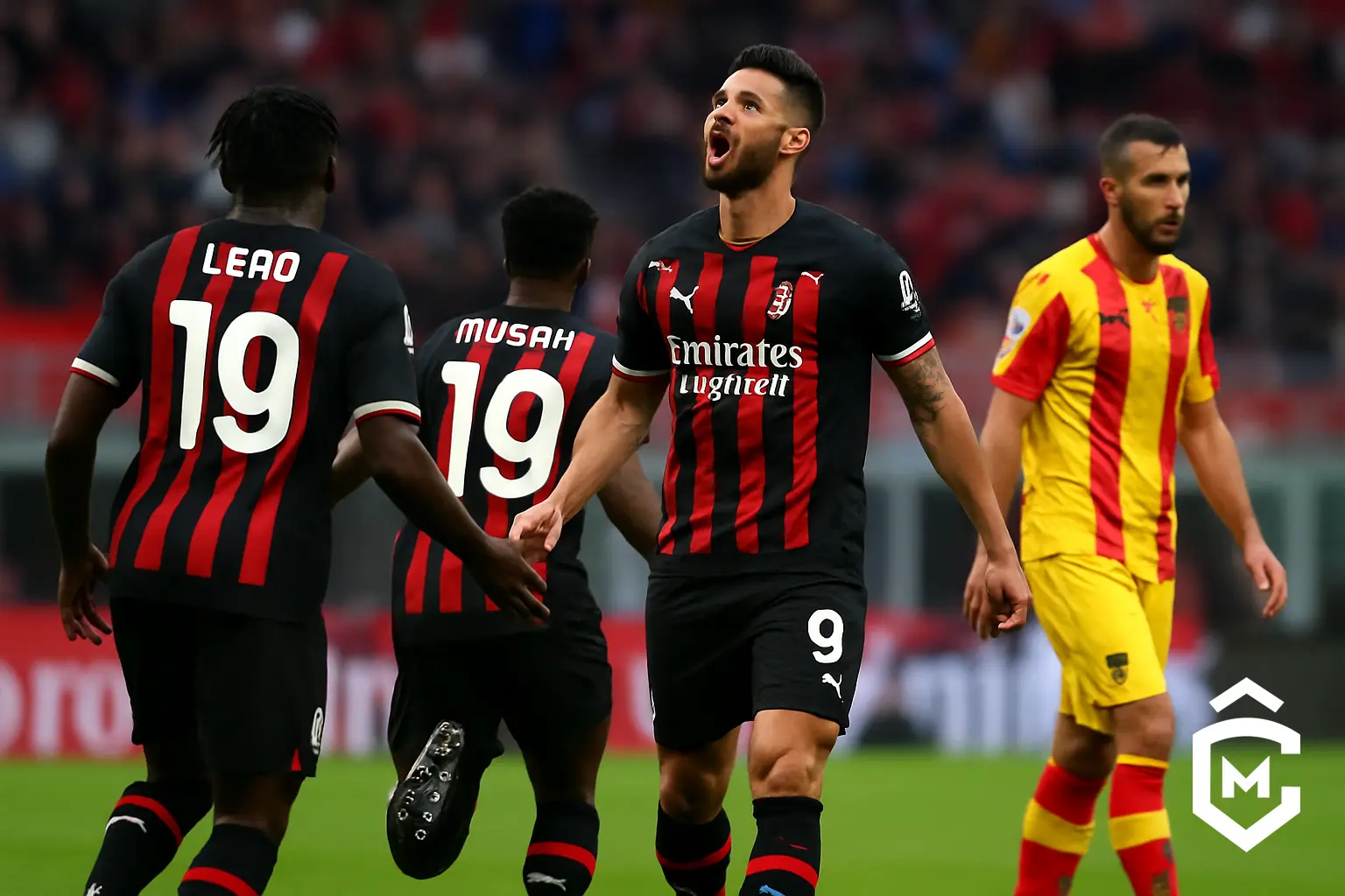 Vittoria convincente del Milan, 3-0 contro il Lecce