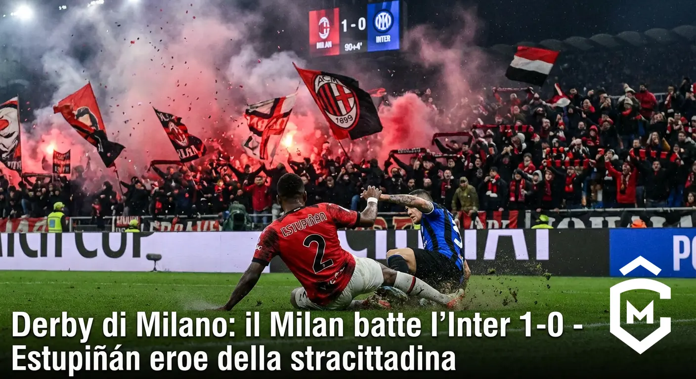Milan Derby: Rossoneri Beat Inter 1-0 as Estupiñán Scores Stunning Winner
