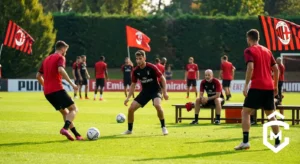 AC Milan Training at Milanello: Squad Split Ahead of Next Serie A Fixture