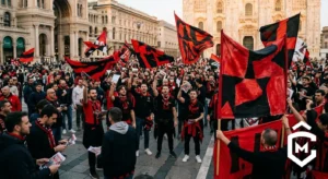 AC Milan fans take to the streets: posters and banners across Milan against the ownership