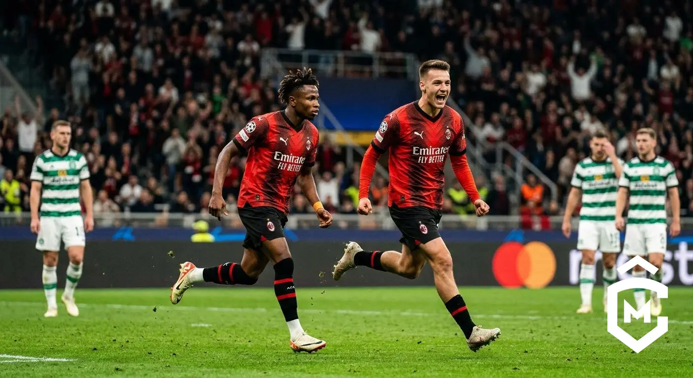 AC Milan 2-2 Celtic: Camarda Scores a Brace, Chukwueze Shines, but Gila’s Injury Casts a Shadow