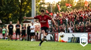 Kostić si fa notare al raduno: il giovane attaccante conquista Milanello con grinta e gol