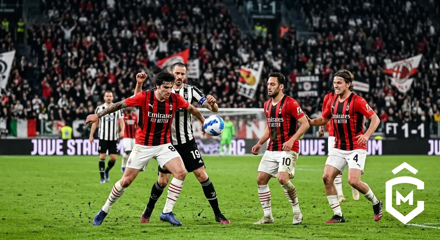 Juventus-Milan, 1-1. Pareggio giusto ma amaro.